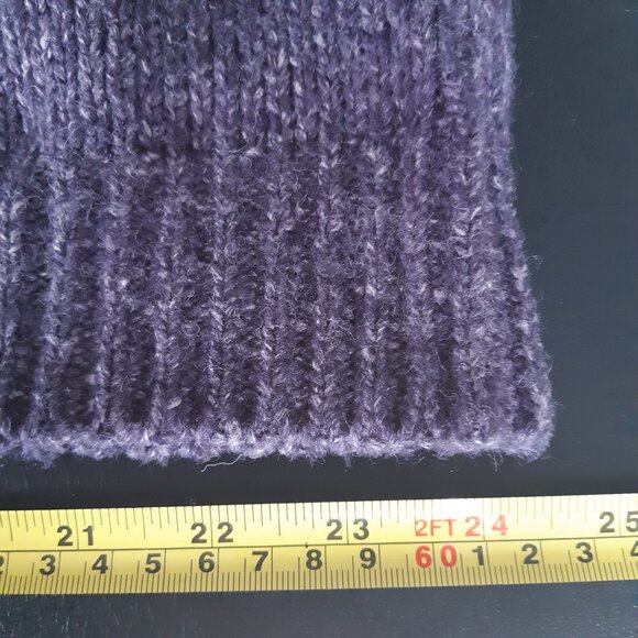 Le 31 by Simons SZ M Chunky Men's Turtleneck Sweater Blue w/White Fleck - Picture 12 of 13